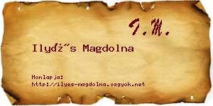 Ilyés Magdolna névjegykártya